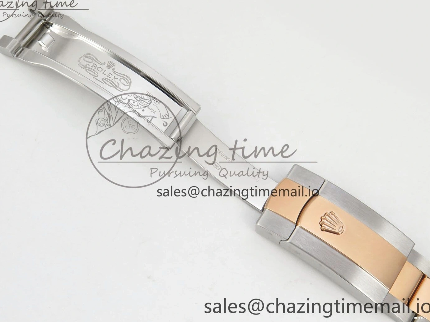 MiroTime 0407 DateJust 36 SS RG ARF 1:1 Best Edition 904L Steel Gray Dial Green Roman on Oyster Bracelet SH Affordable 73